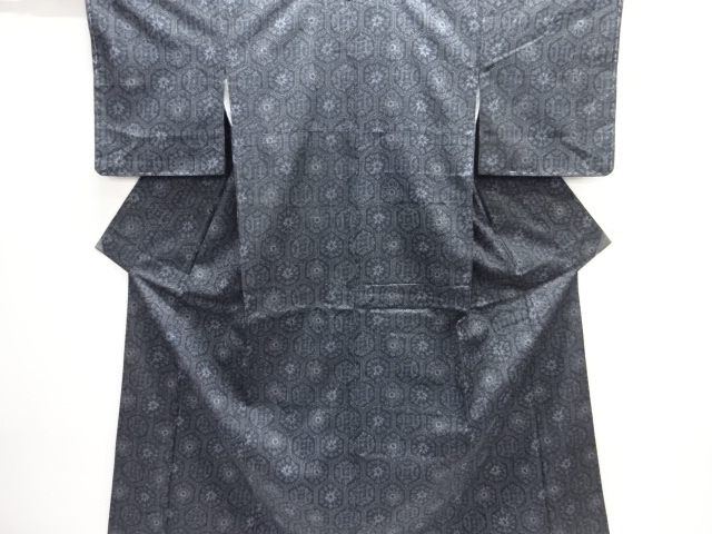 JAPANESE KIMONO / NISHIJIN DENSHO TSUMUGI / WOVEN FLOWER CREST
